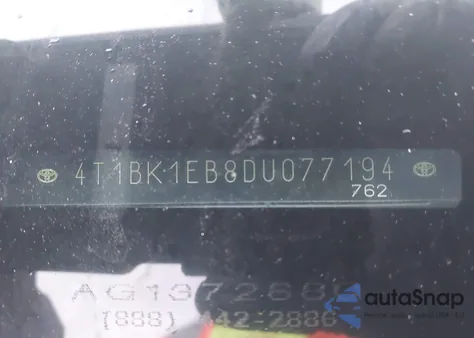 2013 Toyota Avalon Xle Touring из США, поврежденный, VIN 4T1BK1EB8DU077194